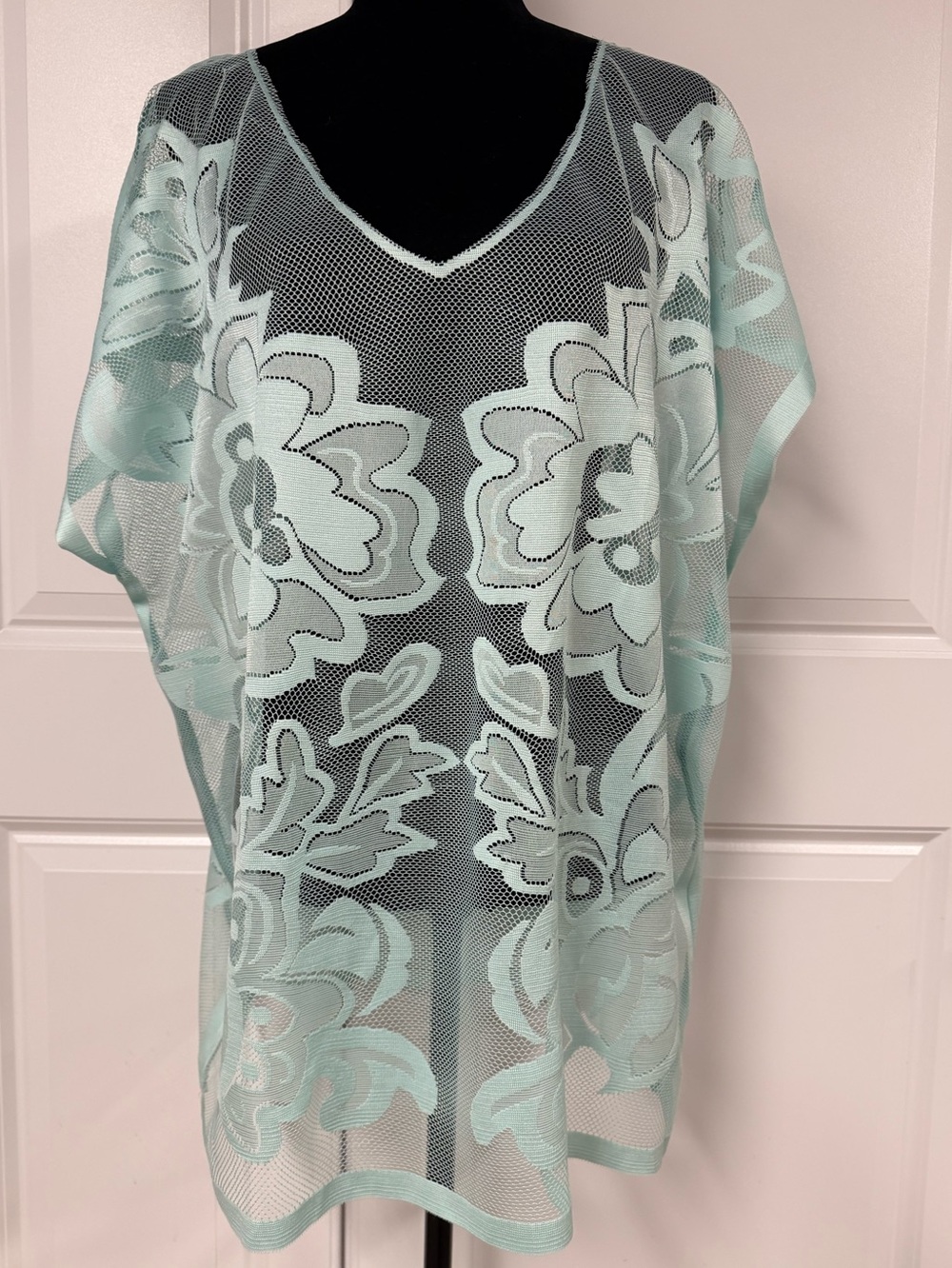 Xhilaration Mesh Floral Swim Cover Up